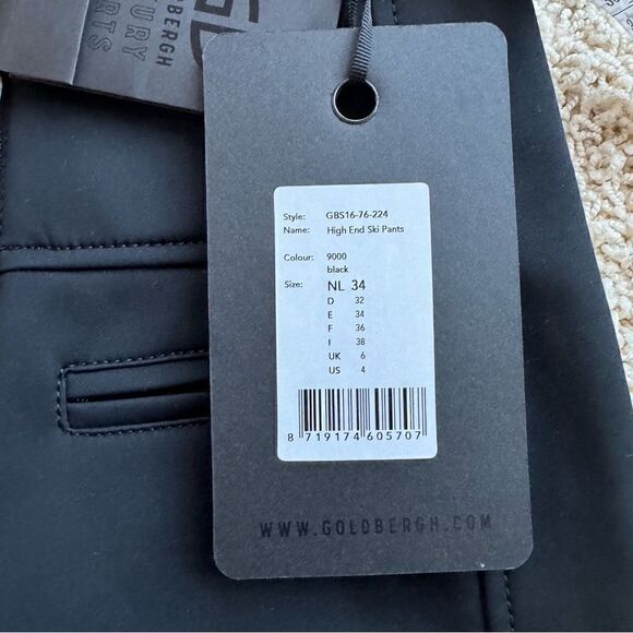GOLDBERGH WOMEN'S HIGH END SALOPETTE SKI PANTS SKI BIBS BLACK NWT 4 - Picture 4 of 7